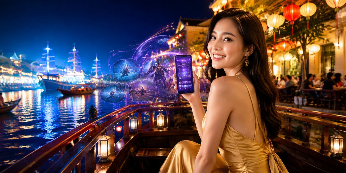 Nhóm bạn trẻ tại Hội An xem giải esports và đặt cược trực tuyến trong quán cà phê