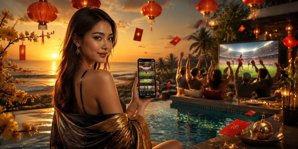 Bầu trời đêm Phú Quốc với đèn lồng và phong bì đỏ bay lên trong không khí lễ hội rực rỡ